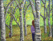 Among the Birches - SOLD